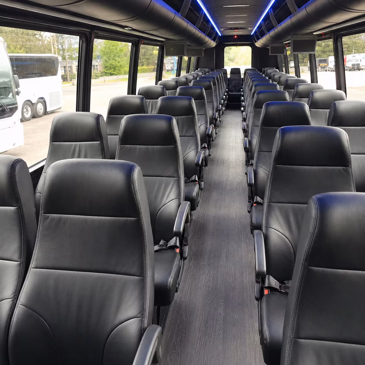elyria airport transportation onboard seating